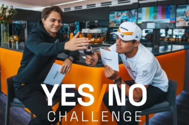 Lando Norris and Oscar Piastri play the Yes / No challenge