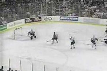 1999-00 Round 4/Game 6/CBC: Derian Hatcher Nails Petr Sykora