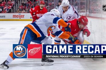 Islanders @ Red Wings 2/29 | NHL Highlights 2024