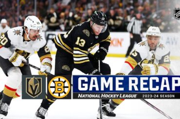 Golden Knights @ Bruins 2/29 | NHL Highlights 2024