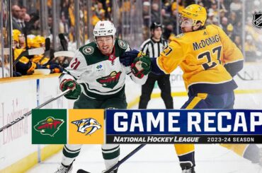 Wild @ Predators 2/29 | NHL Highlights 2024