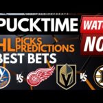 NHL Predictions, Picks & Odds | Golden Knights vs Bruins | Kings vs Canucks | PuckTime Feb 29