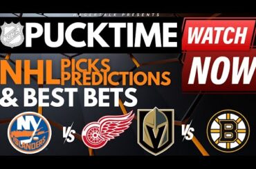 NHL Predictions, Picks & Odds | Golden Knights vs Bruins | Kings vs Canucks | PuckTime Feb 29