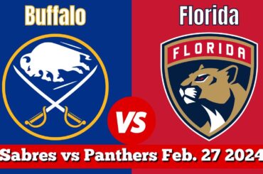 Buffalo Sabres vs Florida Panthers | Live NHL Play by Play & Chat