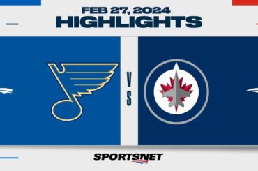 NHL Highlights | Blues vs. Jets - February 27, 2024