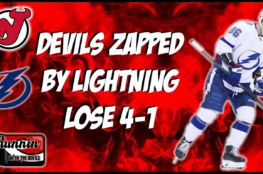 NJ Devils Zapped by TB Lightning 4-1:  Not Looking Good