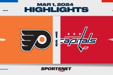 NHL Highlights | Flyers vs. Capitals - March 1, 2024