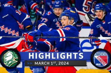 Game Highlights | Knights vs. Rangers - Mar. 1st, 2024