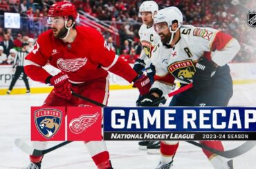 Panthers @ Red Wings 3/2 | NHL Highlights 2024