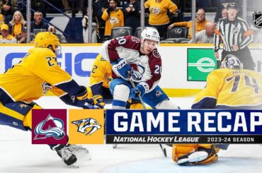 Avalanche @ Predators 3/2 | NHL Highlights 2024