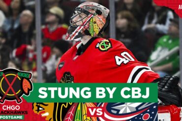 POSTGAME: Arvid Soderblom, Chicago Blackhawks stung by Blue Jackets | CHGO Blackhawks Podcast