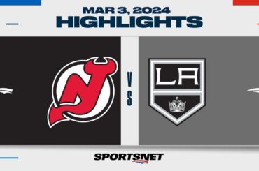 NHL Highlights | Devils vs. Kings - March 3, 2024