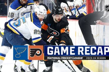 Blues @ Flyers 3/4 | NHL Highlights 2024