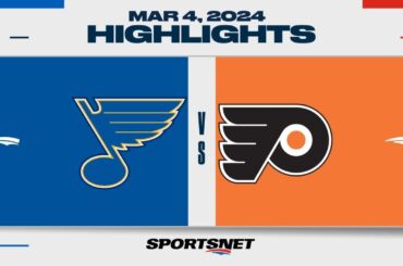 NHL Highlights | Blues vs. Flyers - March 4, 2024