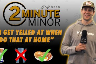 Bruins' Brandon Carlo Answers Rapid Fire Questions | NESN Two Minute Minor Interview