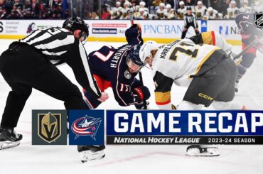 Golden Knights @ Blue Jackets 3/4 | NHL Highlights