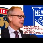 Paul Maurice, Panthers Postgame: Florida 4, New York Rangers 2