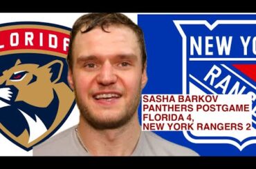 Sasha Barkov, Panthers Postgame: Florida 4, New York Rangers 2