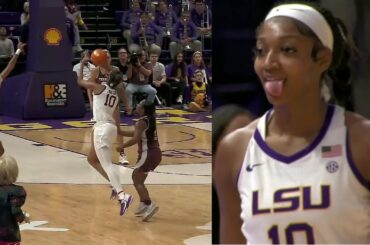 CRAZY Buzzer Beater By Angel Reese After She Steals The Ball! | #7 LSU Tigers vs Texas A&M