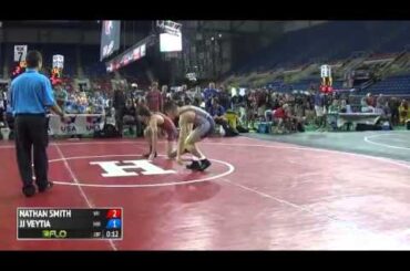 132 Champ. Round 1 - Jj Veytia (Minnesota) vs. Nathan Smith (Wisconsin)