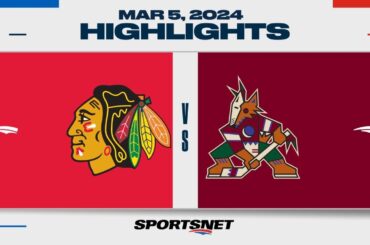 NHL Highlights: Blackhawks vs. Coyotes - March 5, 2024