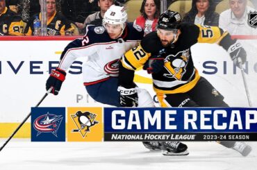 Blue Jackets @ Penguins 3/5 | NHL Highlights 2024