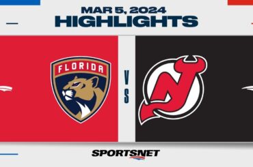 NHL Highlights | Panthers vs. Devils - March 5, 2024