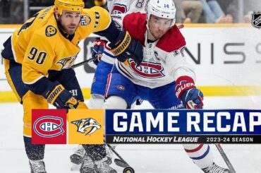 Canadiens @ Predators 3/5 | NHL Highlights 2024