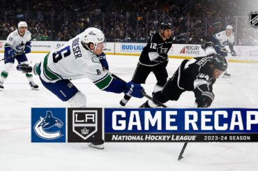 Canucks @ Kings 3/5 | NHL Highlights 2024