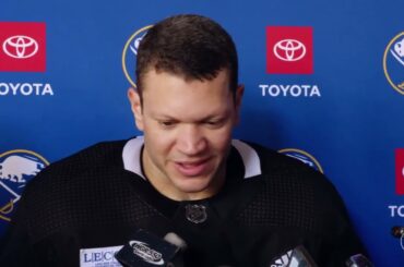 Kyle Okposo After Practice Interview (3/5/2024)