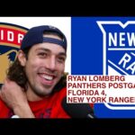 Ryan Lomberg, Panthers Postgame: Florida 4, New York Rangers 2