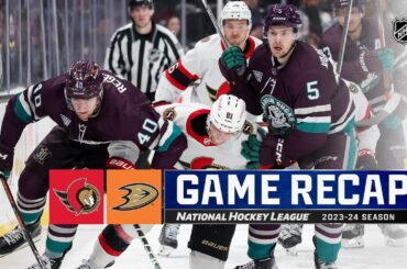 Senators @ Ducks 3/6 | NHL Highlights 2024