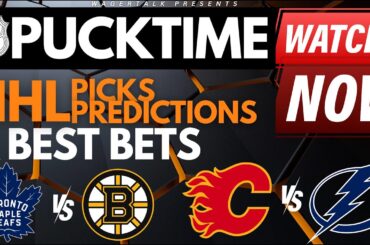 NHL Predictions, Picks & Odds | Flames vs Lightning | Canucks vs Golden Knights | PuckTime Mar 7