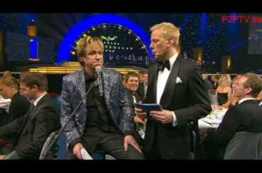 Robert Gustafsson som Per Gessle Idrottsgalan 2009