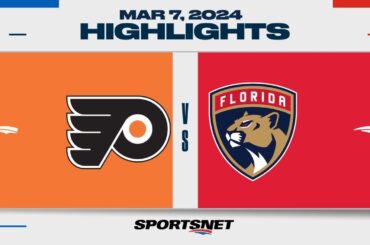 NHL Highlights | Flyers vs. Panthers - March 7, 2024