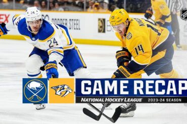 Sabres @ Predators 3/7 | NHL Highlights 2024