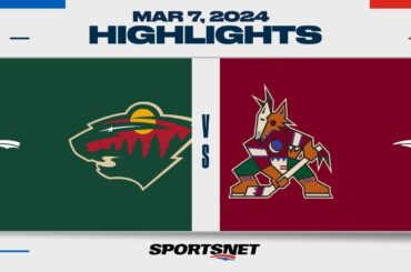 NHL Highlights | Wild vs. Coyotes - March 7, 2024