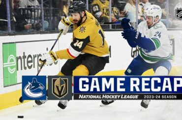 Canucks @ Golden Knights 3/7 | NHL Highlights 2024