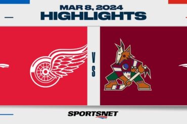 NHL Highlights | Coyotes vs. Red Wings - March 8, 2024