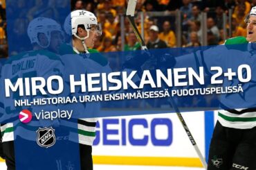 Miro Heiskanen 2+0 uran ensimmäisessä pudotuspelissä