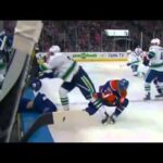 Alexander Edler pops Sam Gagner {Dual-Feed}