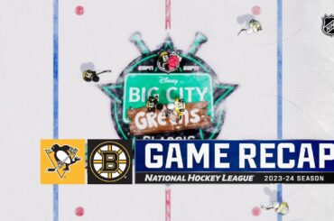 Penguins vs. Bruins 3/9 | Big City Greens Classic | NHL Highlights 2024