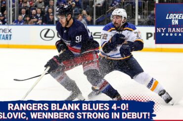 Jack Roslovic and Alex Wennberg turn in STRONG debuts, Rangers blank Blues 4-0!!