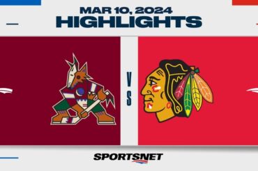 NHL Highlights | Coyotes vs. Blackhawks - March 10, 2024