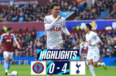 Brennan Johnson Goal | Aston Villa vs Tottenham 0-4 Extended Highlights | Premier League 2023/24