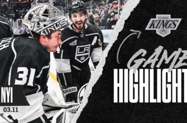 David Rittich SHUTS OUT the New York Islanders as LA Kings Take Two Points | Game Highlights