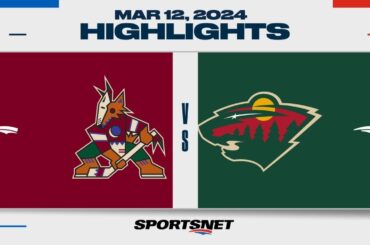 NHL Highlights | Coyotes vs. Wild - March 12, 2024