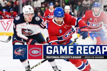 Blue Jackets @ Canadiens 3/12 | NHL Highlights 2024