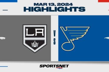 NHL Highlights | Kings vs. Blues - March 13, 2024