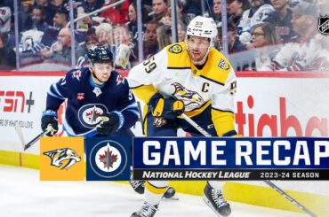 Predators @ Jets 3/13 | NHL Highlights 2024